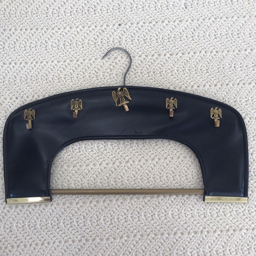 Vintage Blue Eagle Belt And Tie Hanger Organization